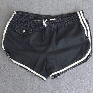 Vintage 70s Hansley of Miami Black Sprinter Shorts | TLC Retro